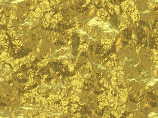 Seamless abstract raster pattern with a gold stone surface