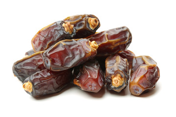 Dates on white background