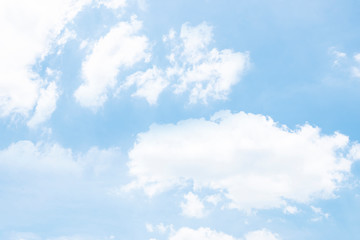Blue sky with natural white clouds landscape - Image