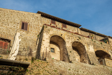 Alley of Marta, little town near Bolsena lake, province of Viterbo, Lazio, Italy