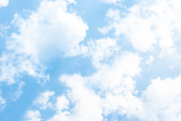 Blue sky with natural white clouds landscape- Image