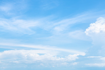 Blue sky with natural white clouds - Image