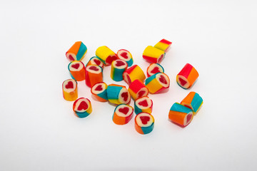 candy on white background