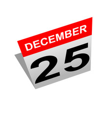 December 25 calendar