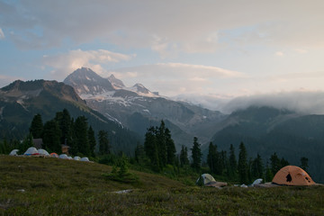Camping in beautiful Elfin lakes 