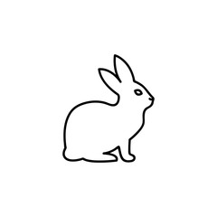 Fototapeta na wymiar Rabbit icon vector. Rabbit symbol for your web site design, logo, app, UI. Vector illustration, EPS10.