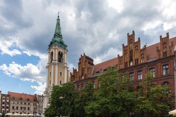 Fototapeta premium Thorn, Rathaus mit Turm