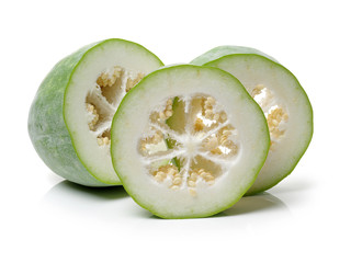 Winter melon on white background