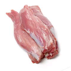 Fresh raw pork on white background 