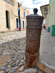 Pillar from an old cannon pipe, Cuba