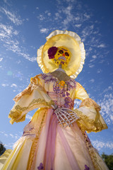 Obraz premium La Catrina on display during Día de los Muertos 