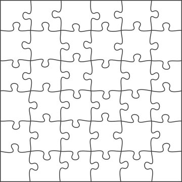 jigsaw puzzle grid background. tile vector illustration