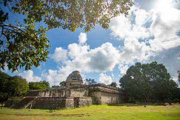 Caracol - The Observatory of the Chichen Itza Maya Ruins