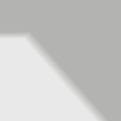 Window frame corner shadow mockup, natural lightening