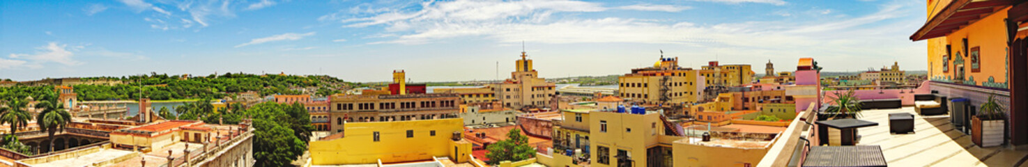 Landscape of Old Havana in Cuba