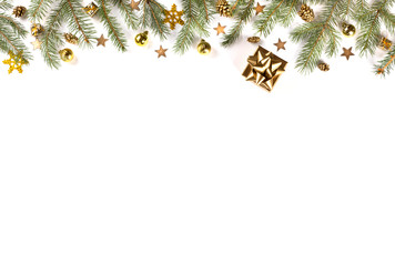 Christmas Flat Lay Background.