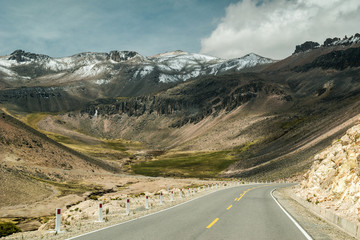 Peruvian landscapes on the andes