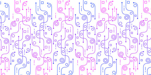 Abstract background from the lines of squares circles.Bright geometric background for design.