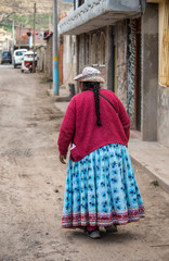 Typical clothing for peruvian woman