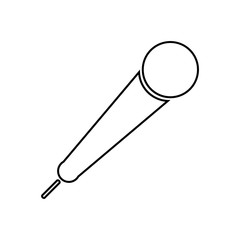 Microphone icon on white.