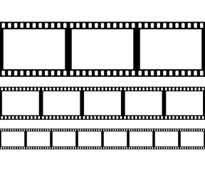 Set of film frame, vector illustration
