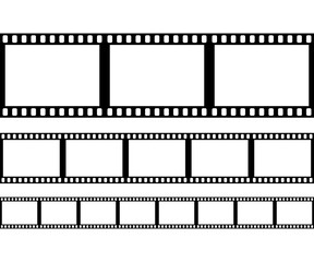 Set of film frame, vector illustration