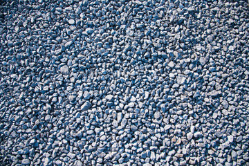 White stone gravel close up