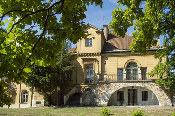 Fototapeta na wymiar Pałacyk Szustra, Pałac, Warszawa, Mokotów