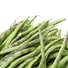 colored kidney bean on white background