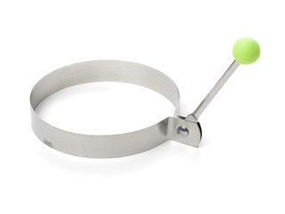 molds for fried eggs isolated on white background