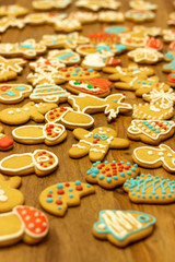 gingerbread cookies on the table
