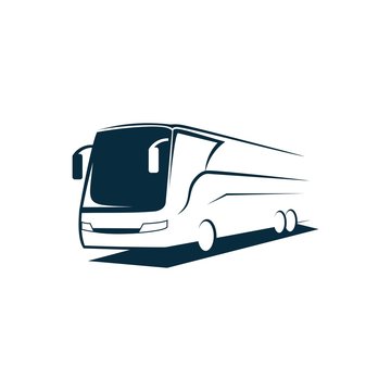 travel bus logo icon vector design illustration template