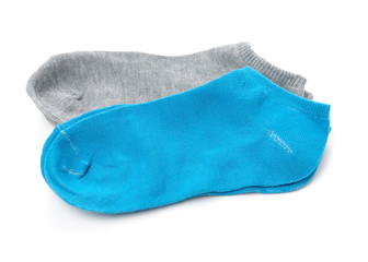 socks on white background