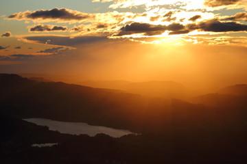 see mit sonnenuntergang