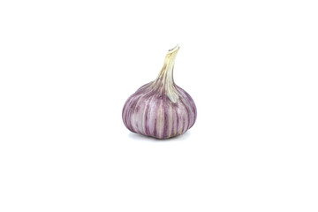  garlic isolated on white background