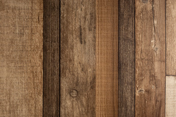 Vertical textured wooden pattern of wooden rustic board