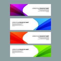 Fototapeta premium Vector Abstract design banner web template