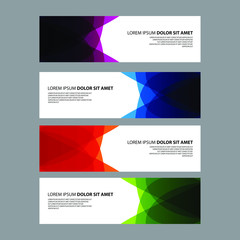 Vector Abstract design banner web template