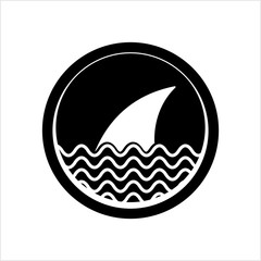 Shark Fin Icon Design