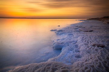 dead sea in Jordan seascape 