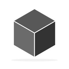 Cube icon - vector.