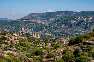 Obraz premium Mountains of Turkey in the summer. Round cliffs. nature of turkey