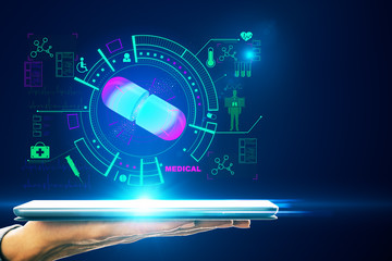 Medicine and technology concept