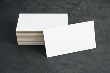 Many white business card