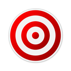 Vector Target icon isolated.