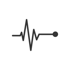 Heartbeat icon - vector.