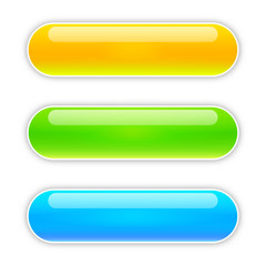 Vector glossy buttons