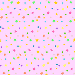 Abstract modern seamless pattern with stars. Shiny background. Texture