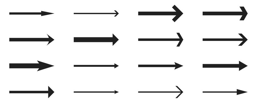 Arrows set- vector.
