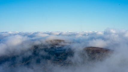 Misty Mountains Seen From The Summit Of Skiddaw